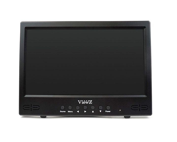 Black monitor with "viewZ" on White background